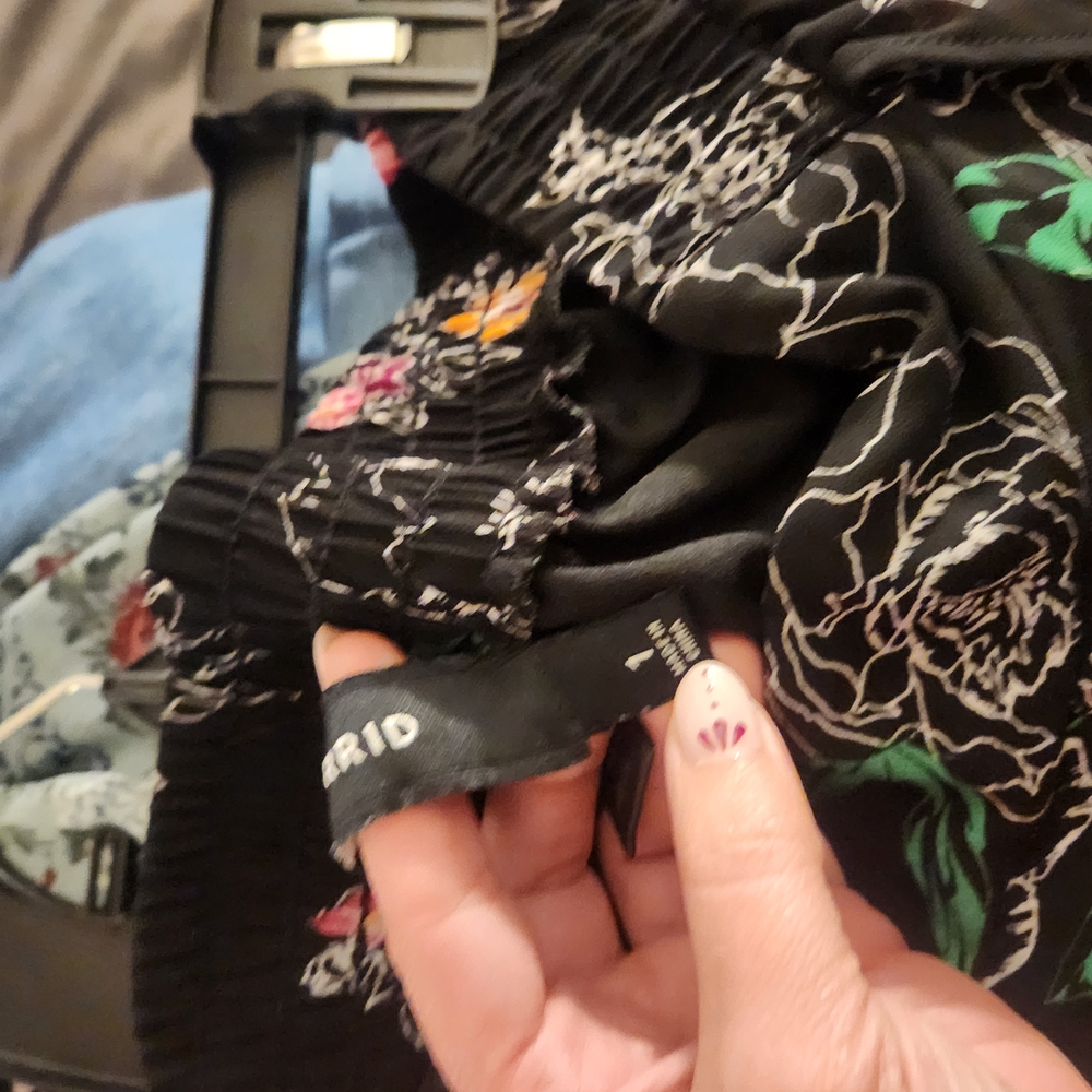 Torrid Black Floral Palazzo Pants
